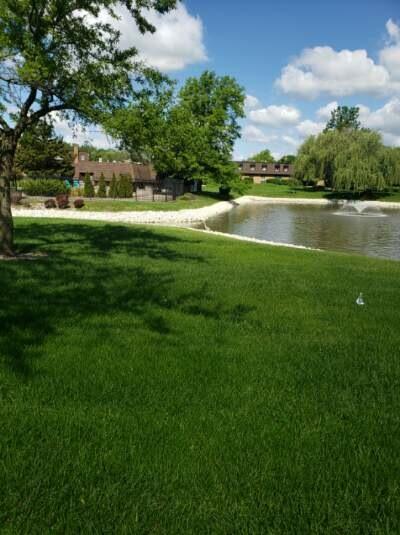 Pond Fountain & Clubhouse